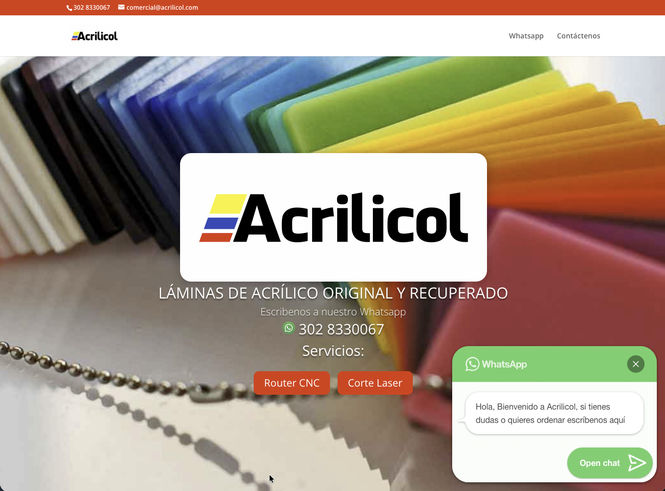 Acrilicol.com screenshot 1