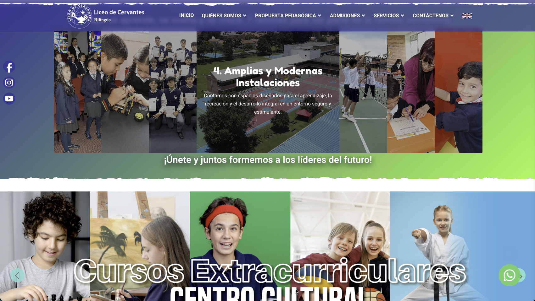 liceocervantes.edu.co screenshot 2